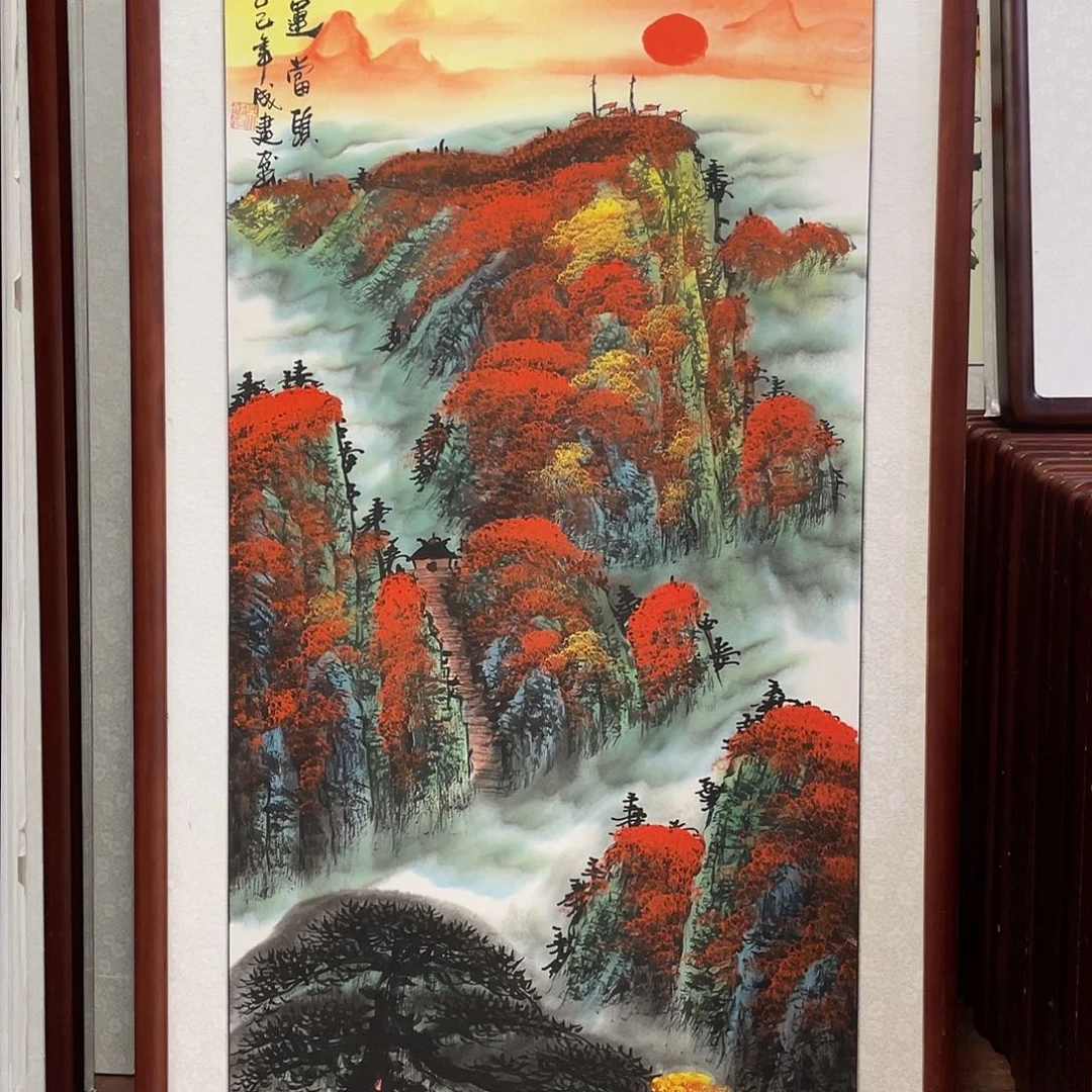 国画带框尺寸63*123厘米