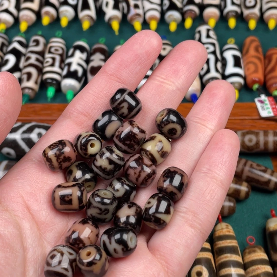 玛瑙/玉髓裸珠11 10 曲贡小珠20粒