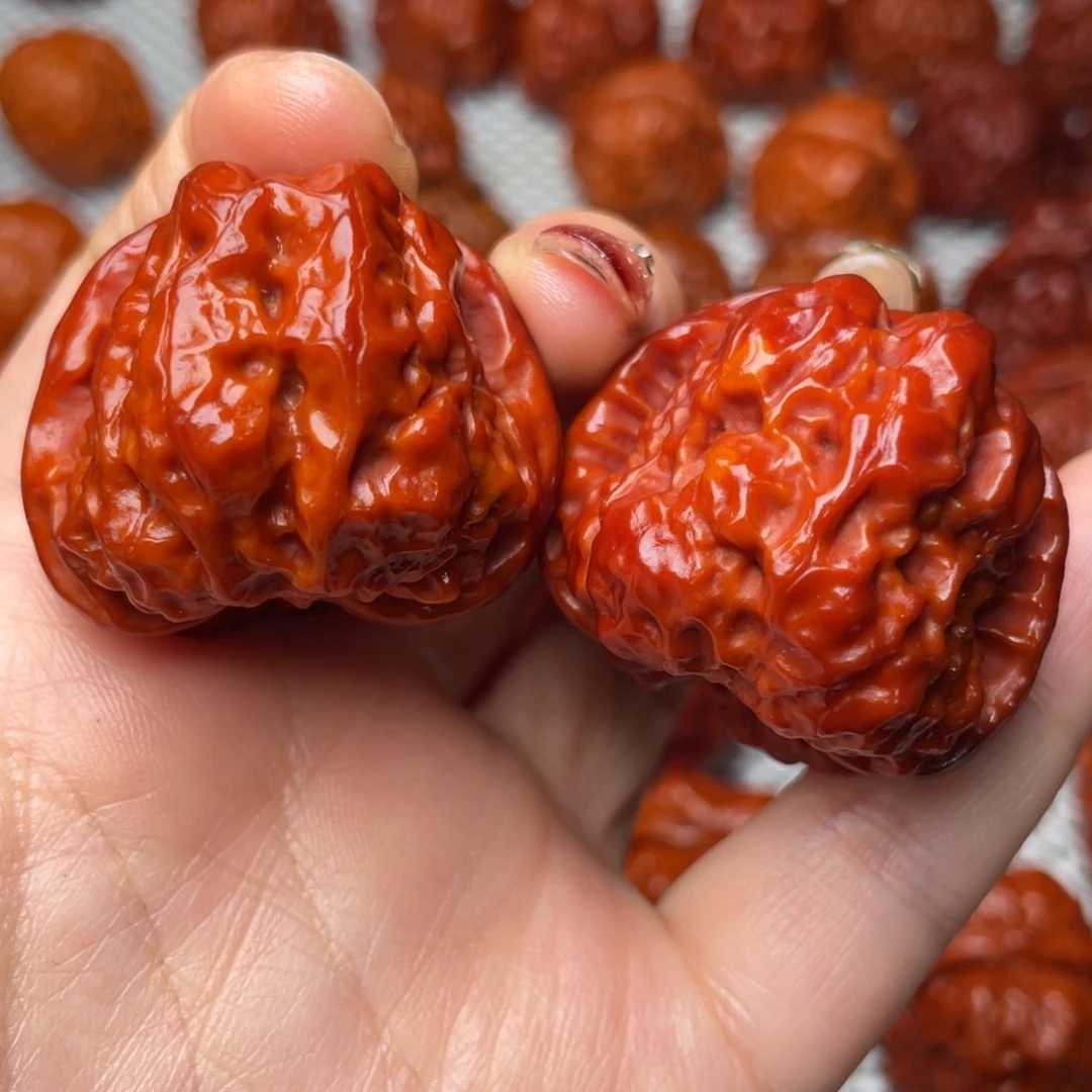 桃核吊坠文玩核桃 手把件 蛤蟆头 38