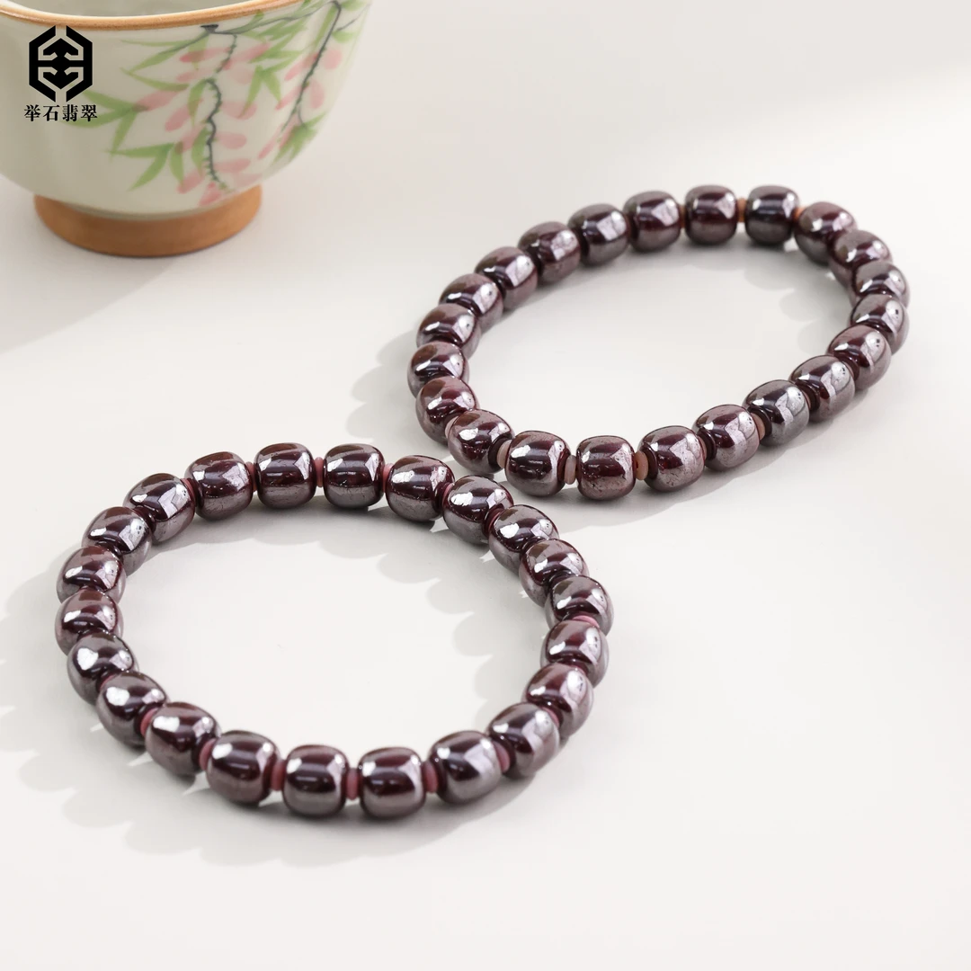 天然辰砂【举石臻品】TH1110-95-28朱砂手串（一件/多样性发）G