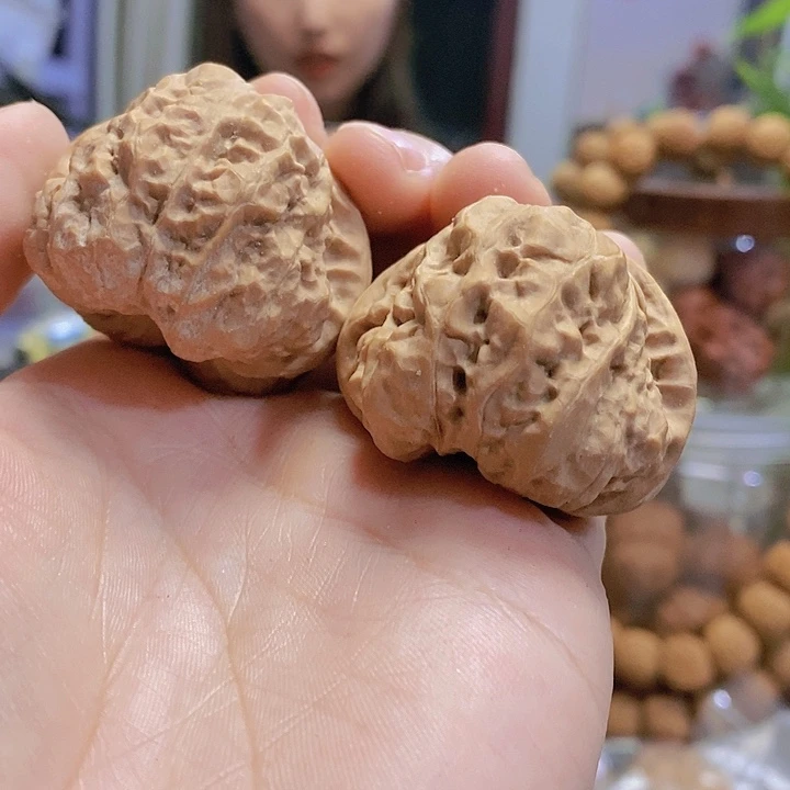 【闪购商品】文玩核桃把件39.5光蛤蟆头