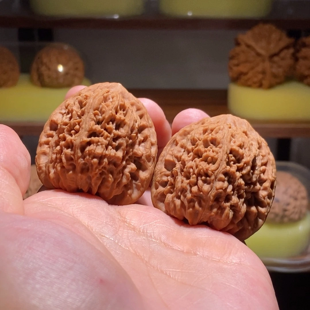 吊坠文玩核桃全品40尺南疆石红皮精品对