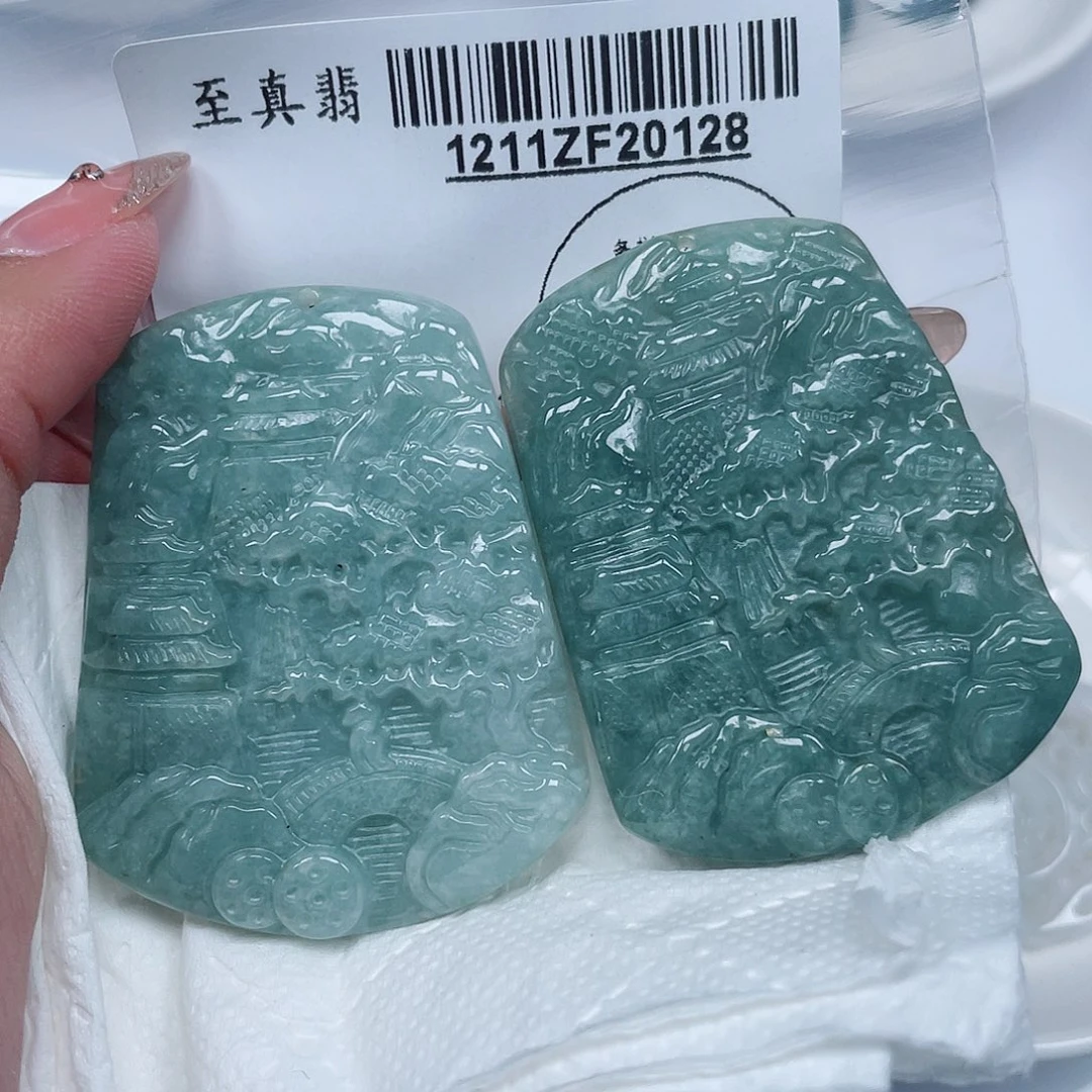 翡翠未镶嵌吊坠(不含链)