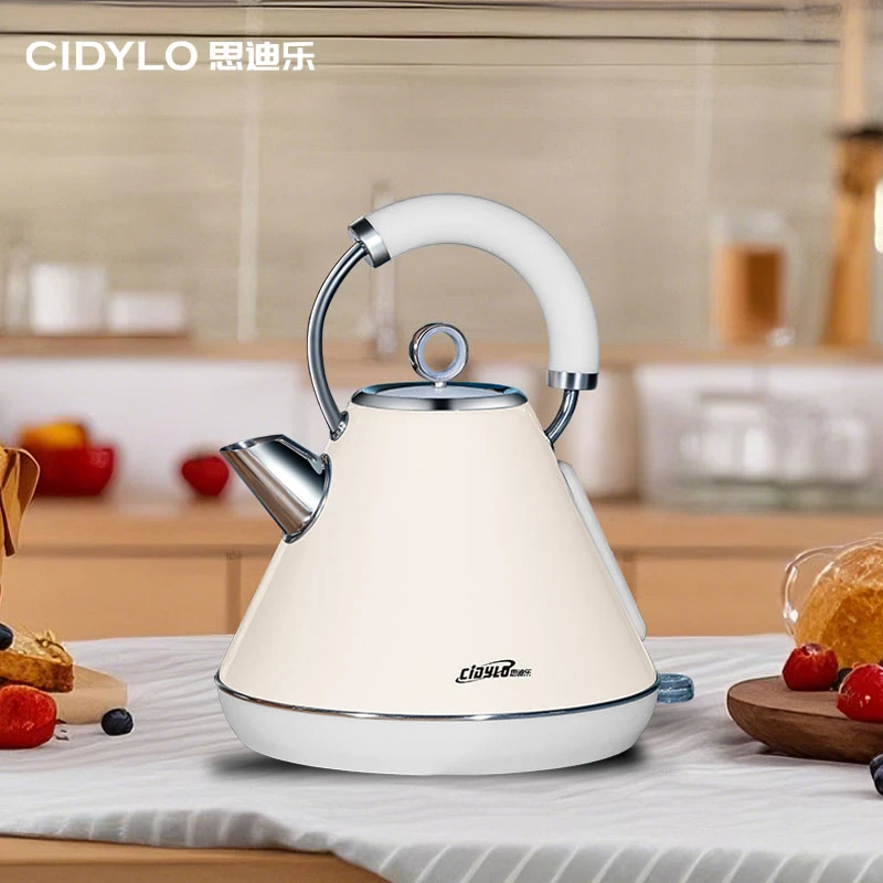 CIDYLO/思迪乐英式电热水壶大容量自动断电304不锈钢1.8L