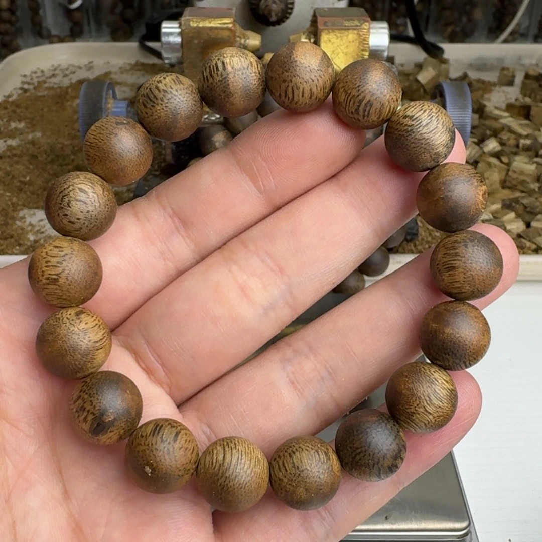 释***岁沉香手串绿奇楠沉香手串1.2规格11克+