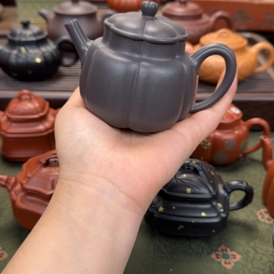 宜兴紫砂繁花天青