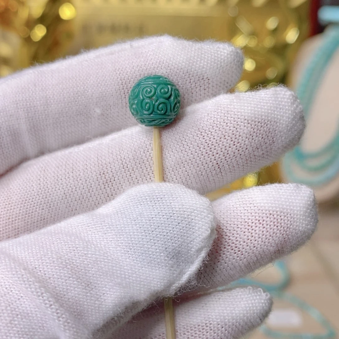 绿松石珠子未镶嵌