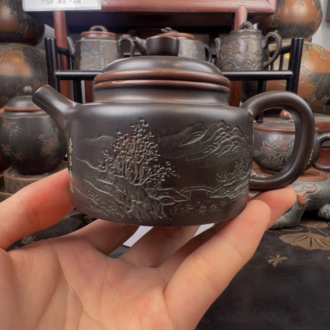 倪*黎昌权大师作品山水德钟壶