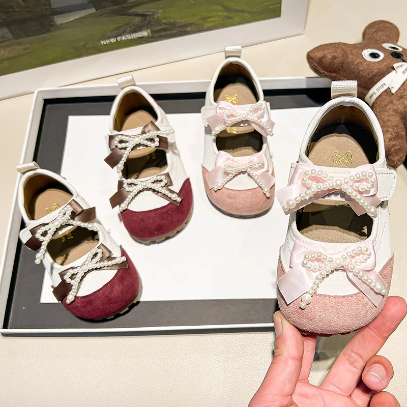 女童玛丽珍运动鞋2025春季新款儿童鞋子宝宝德训鞋女孩浅口泡芙鞋