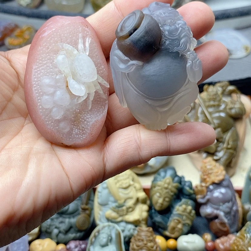 【闪购商品】定制玛瑙吊坠未镶嵌越***?