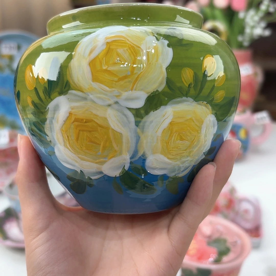 景德镇手绘高温釉下彩陶瓷茶具
