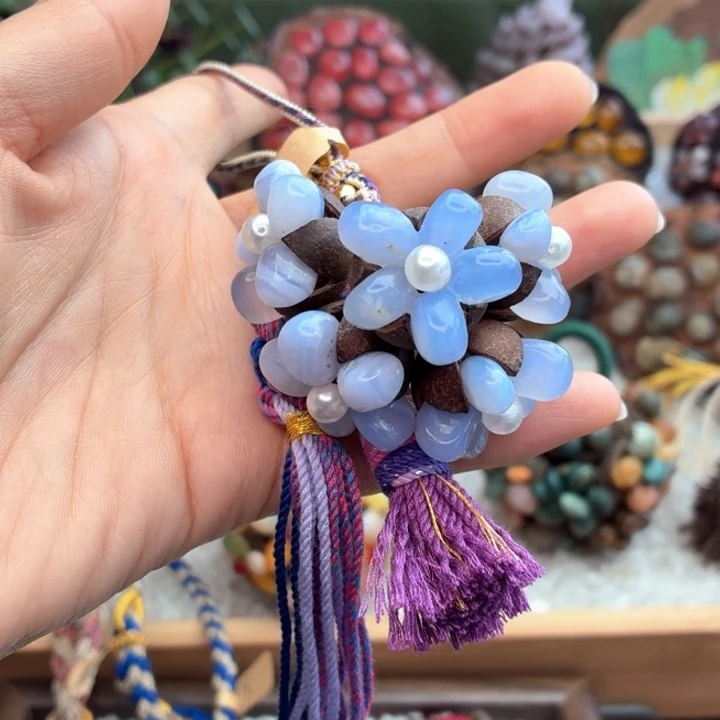 锡木石院子的莲蓬摆件1