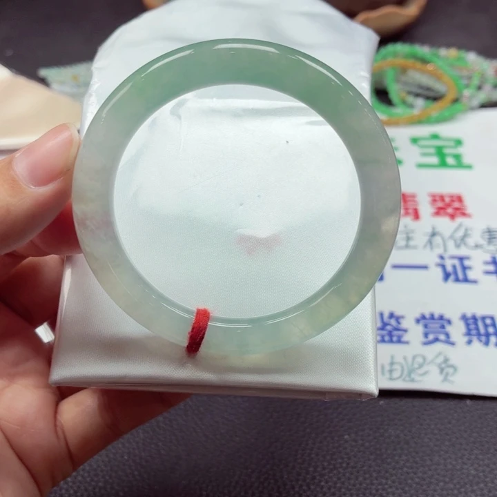 翡翠未镶嵌手镯天然缅甸A货翡翠