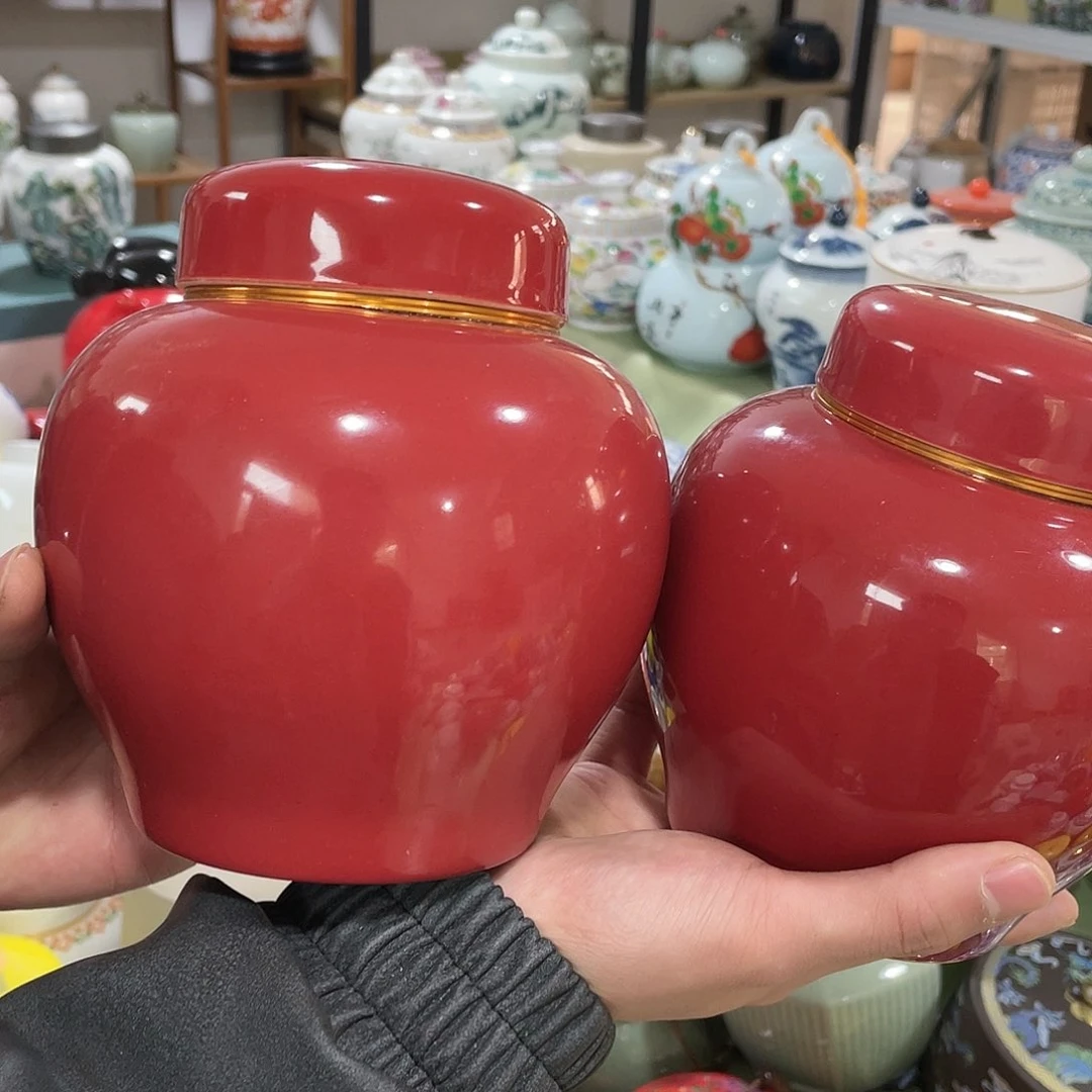 精美陶瓷茶叶罐密封罐