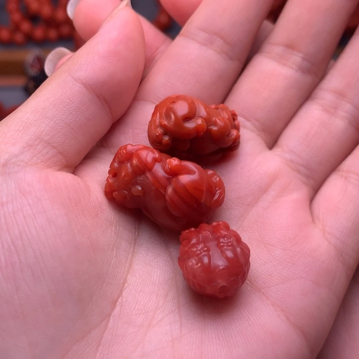 【闪购商品】南红玛瑙配饰微瑕未镶嵌胖****粥