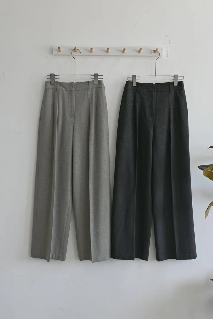 素来伊女装》显瘦时尚女士秋冬高腰西装裤秋冬