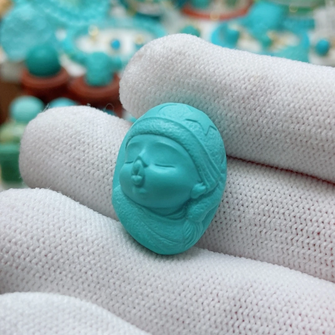 绿松石未镶嵌珠子