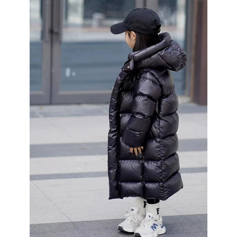 （奶油童话）2025升级5.0加长加厚过冬洋气连帽保暖男宝女宝羽绒