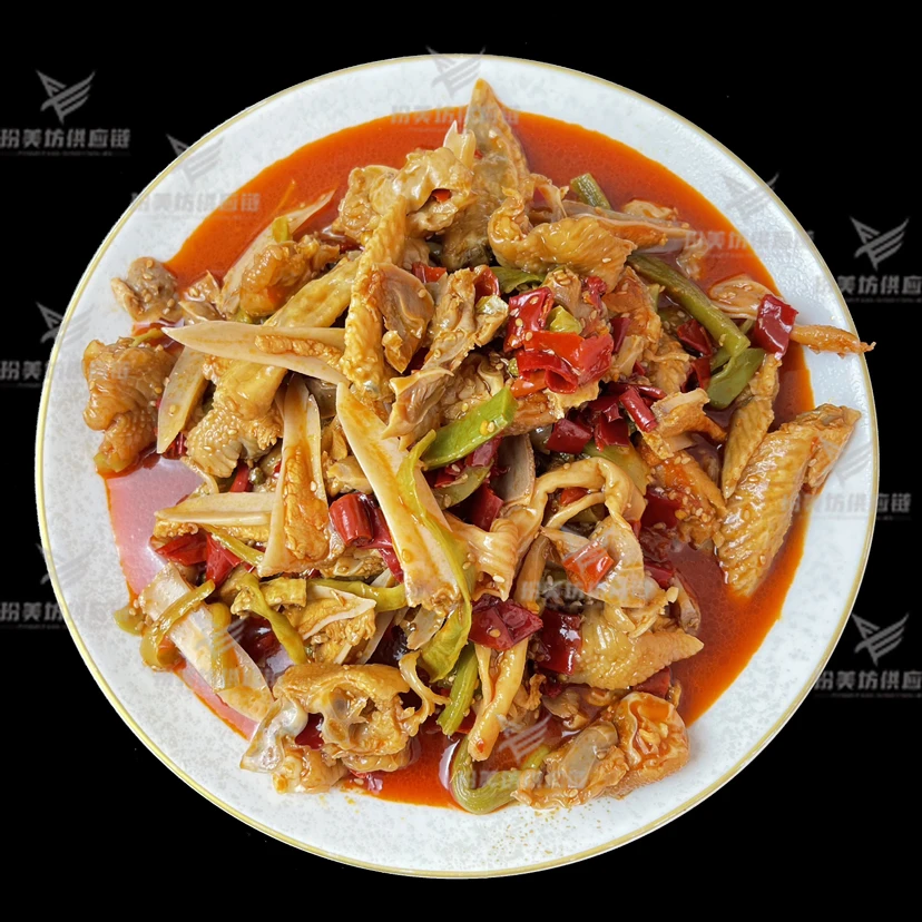 爽口大杂烩贡菜三角骨爽口商用批发顺丰冷冻包邮