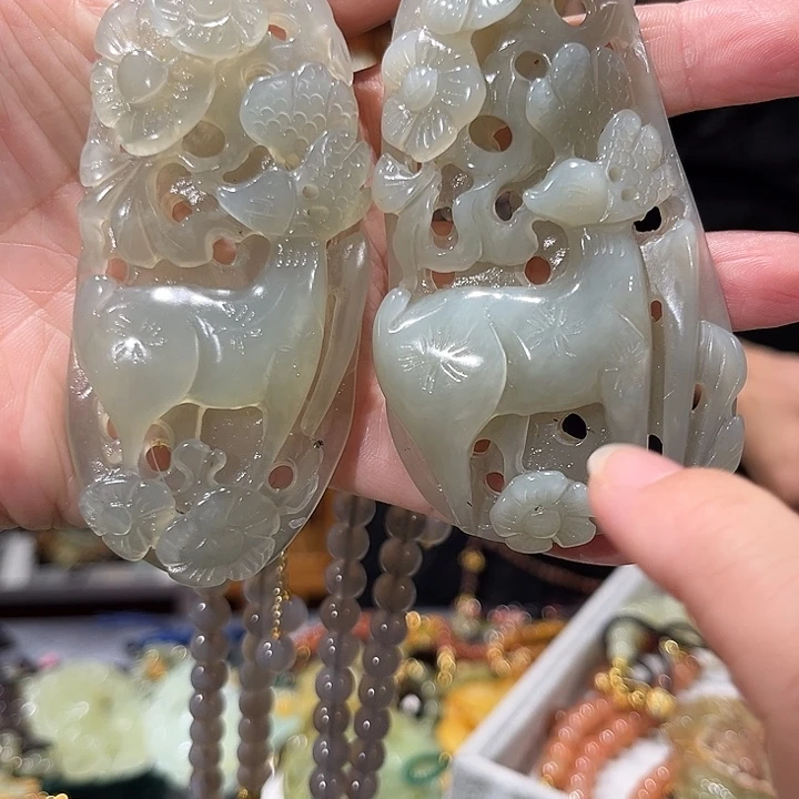 未镶嵌岫玉毛衣链