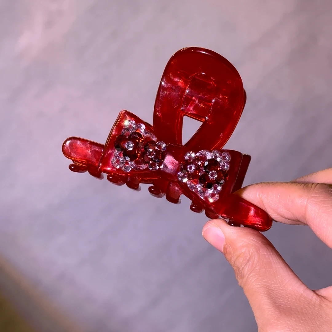 红蝴蝶结大号抓夹