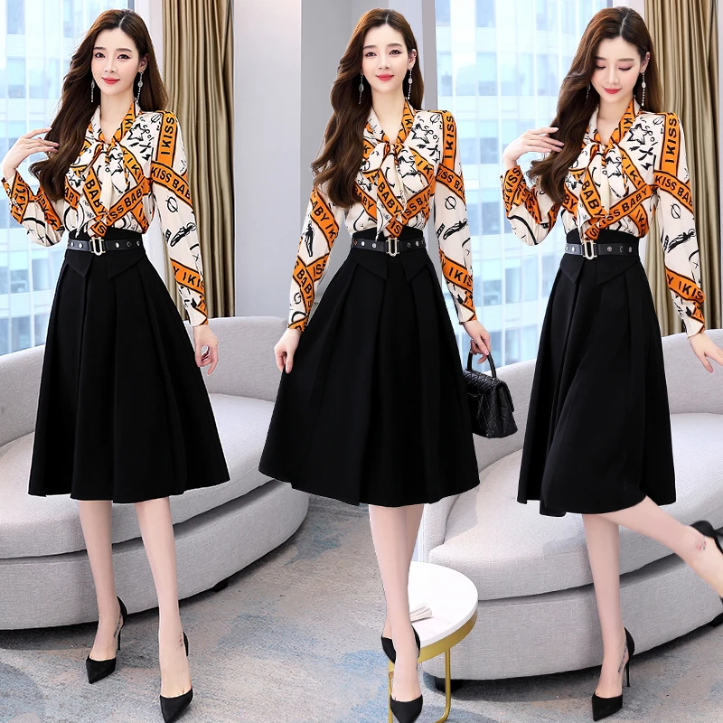 夏季法式显瘦套装连衣裙