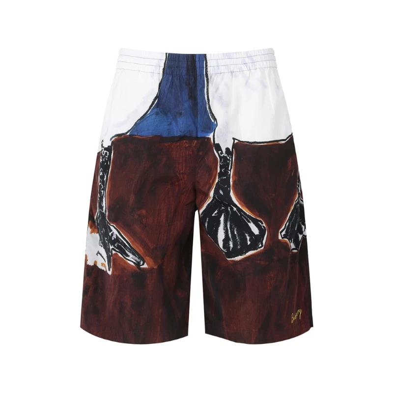 Burberry巴宝莉/博柏利 新品 男士宽松版抽绳短裤五分裤 80835431