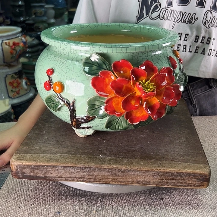 泳坤堂石湾盆陶瓷
