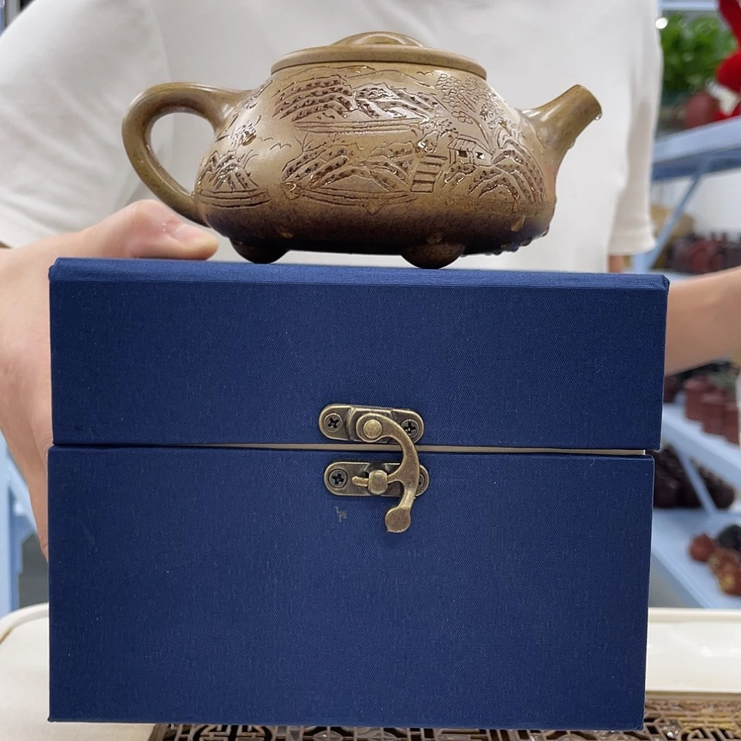 紫砂茶杯观山紫砂壶