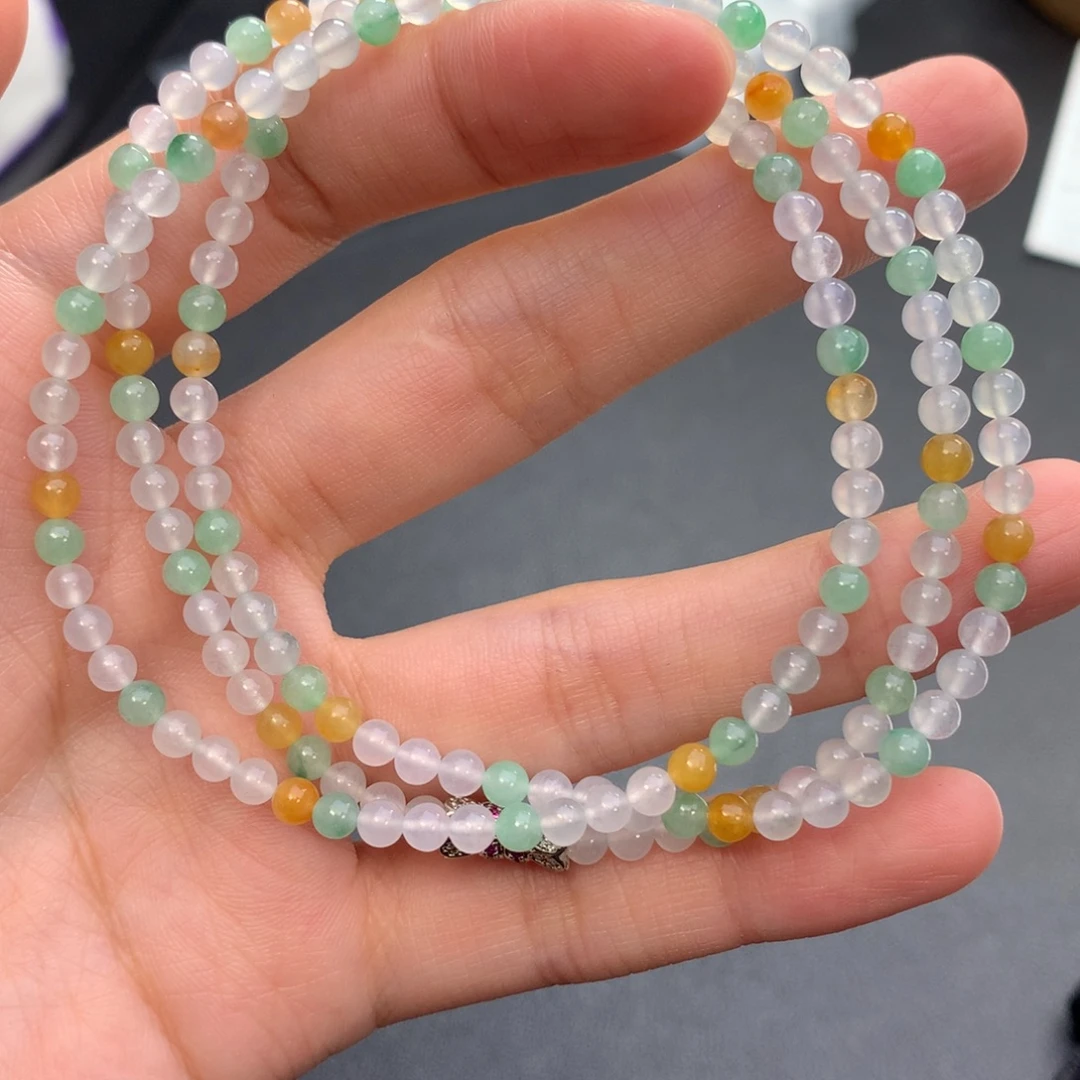 未镶嵌手链翡翠翡翠珠链