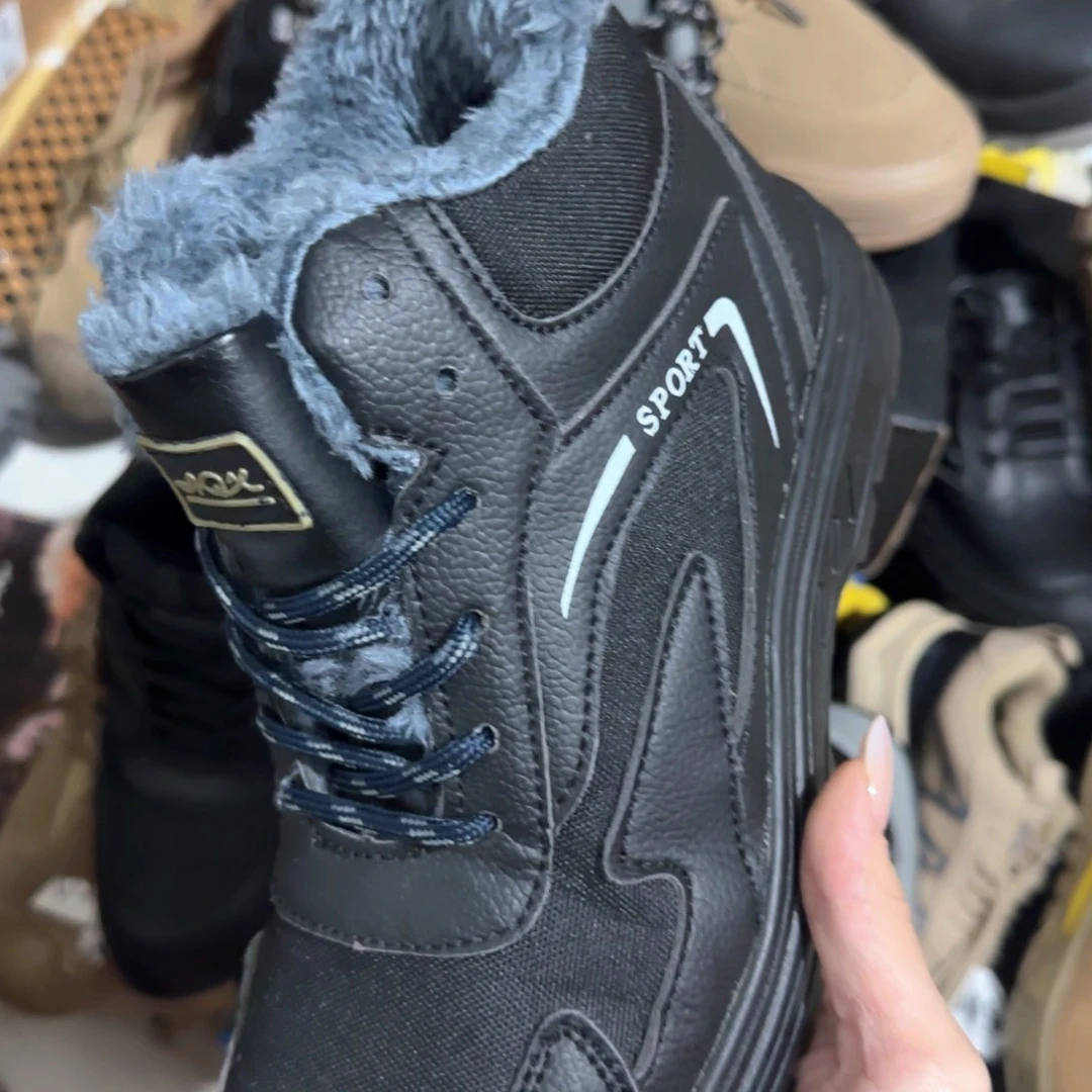 42码中高帮黑棉新款