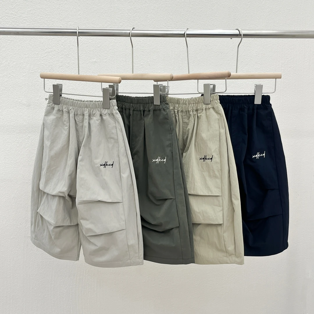 【小蛋壳】【现货】儿童夏季韩版时尚宽松休闲裤子男童百搭薄款九分裤