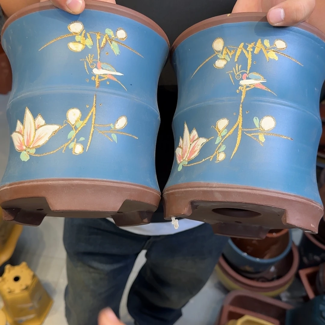 紫砂花盆口径15.18口径