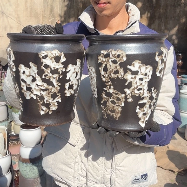 红陶侘寂风两个口径19高度22