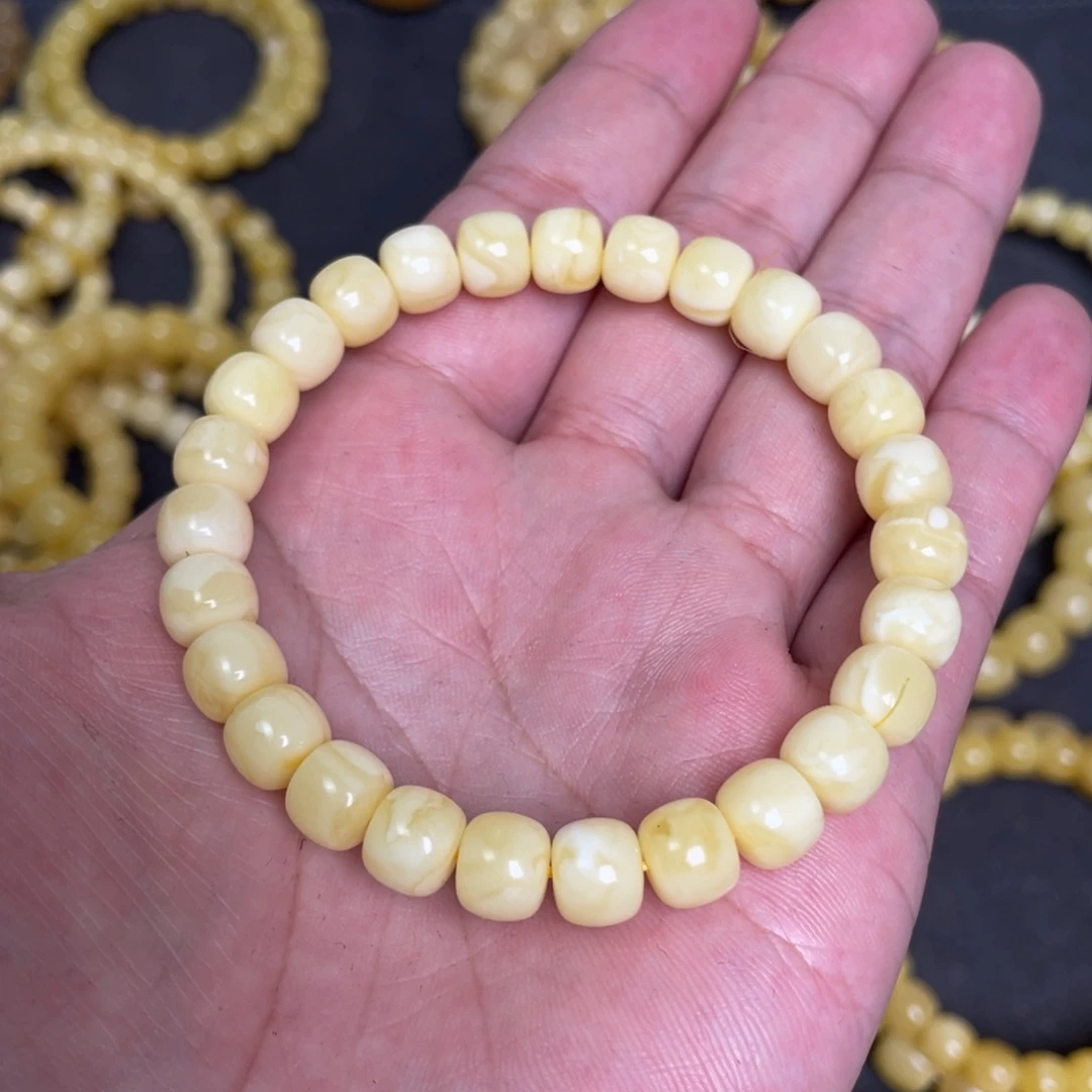 蜜蜡未镶嵌裸石蜜蜡手串8.5mm