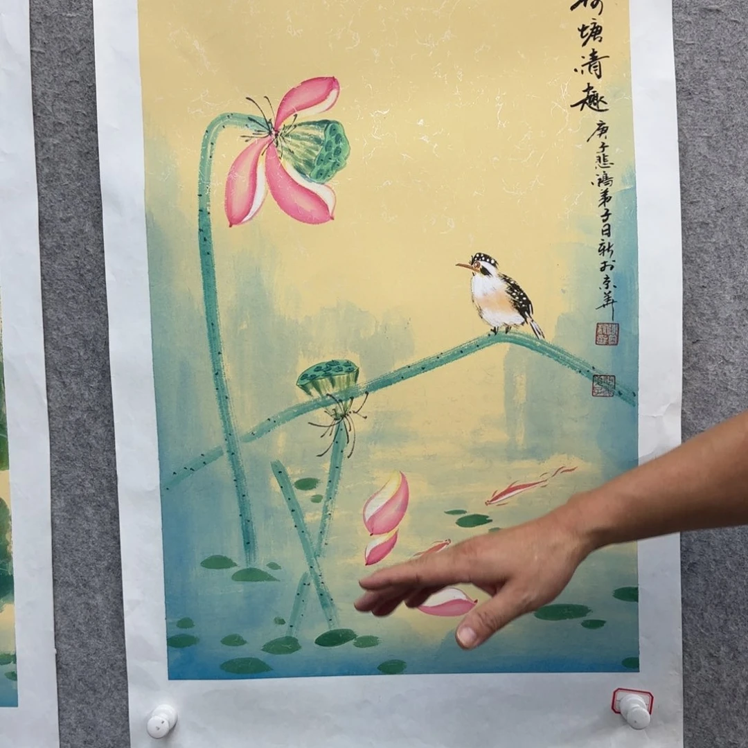 悲鸿弟子陈日新老师画作