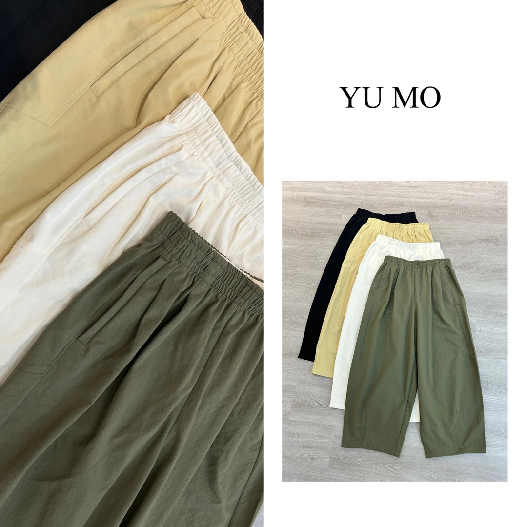 调性山本九分裤女 垂感弯刀裤夏季宽松显瘦高腰休闲女