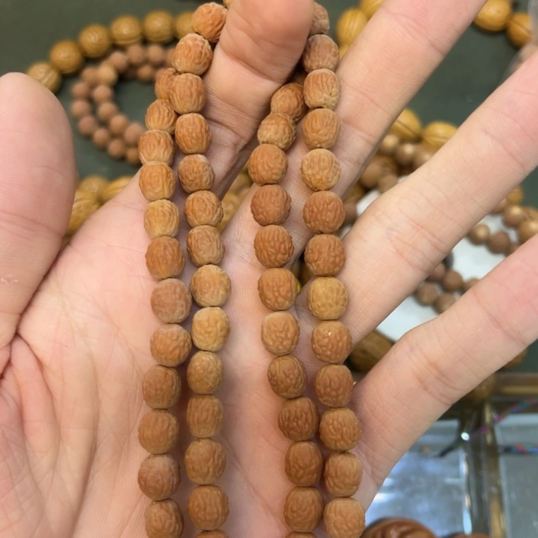 手串桃核野生酸枣核手串，原皮原色
