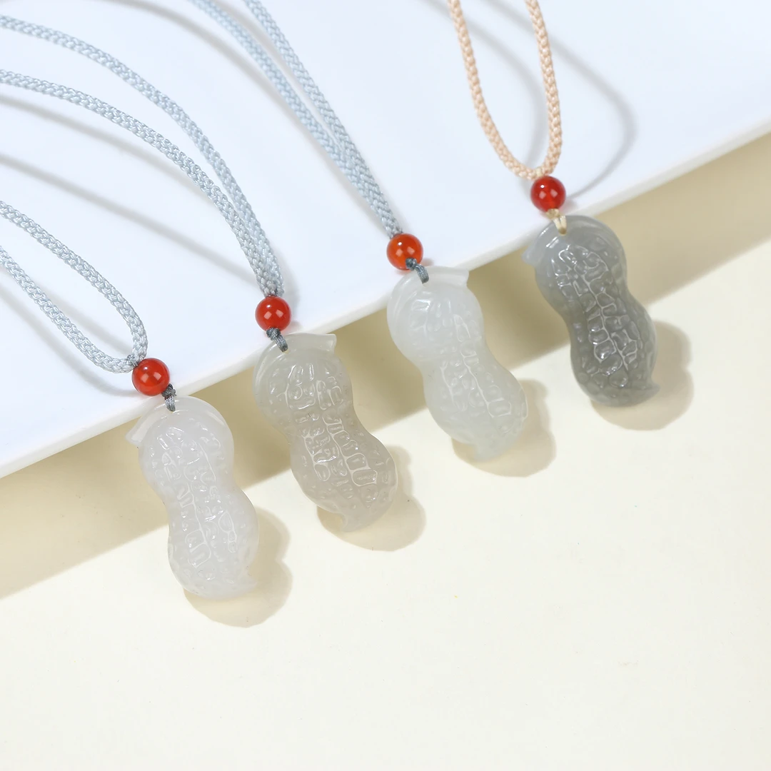 HW【麦子家族618大促】天然和田玉挂件花生多样性发一BDZ328-S