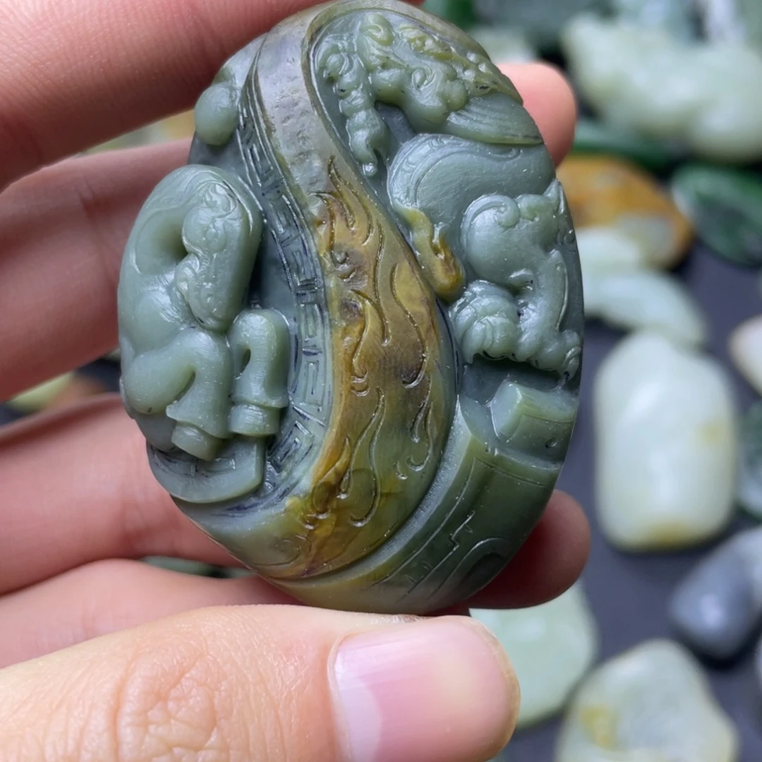 吊坠(不含链)未镶嵌和田玉