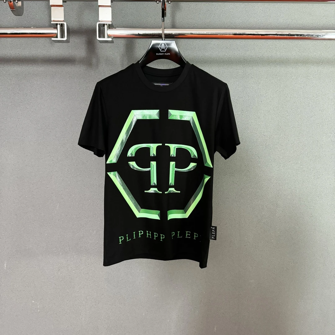 PLIPHPP PLEPN正品PP25年新款六角标经典双P修身男士弹力短袖1683