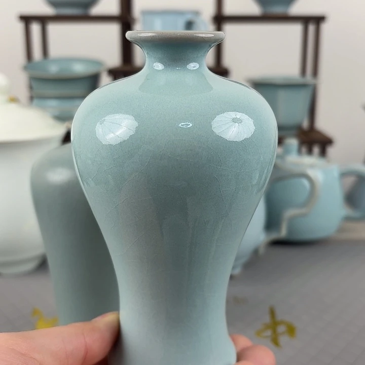 汝窑天青釉小号梅瓶