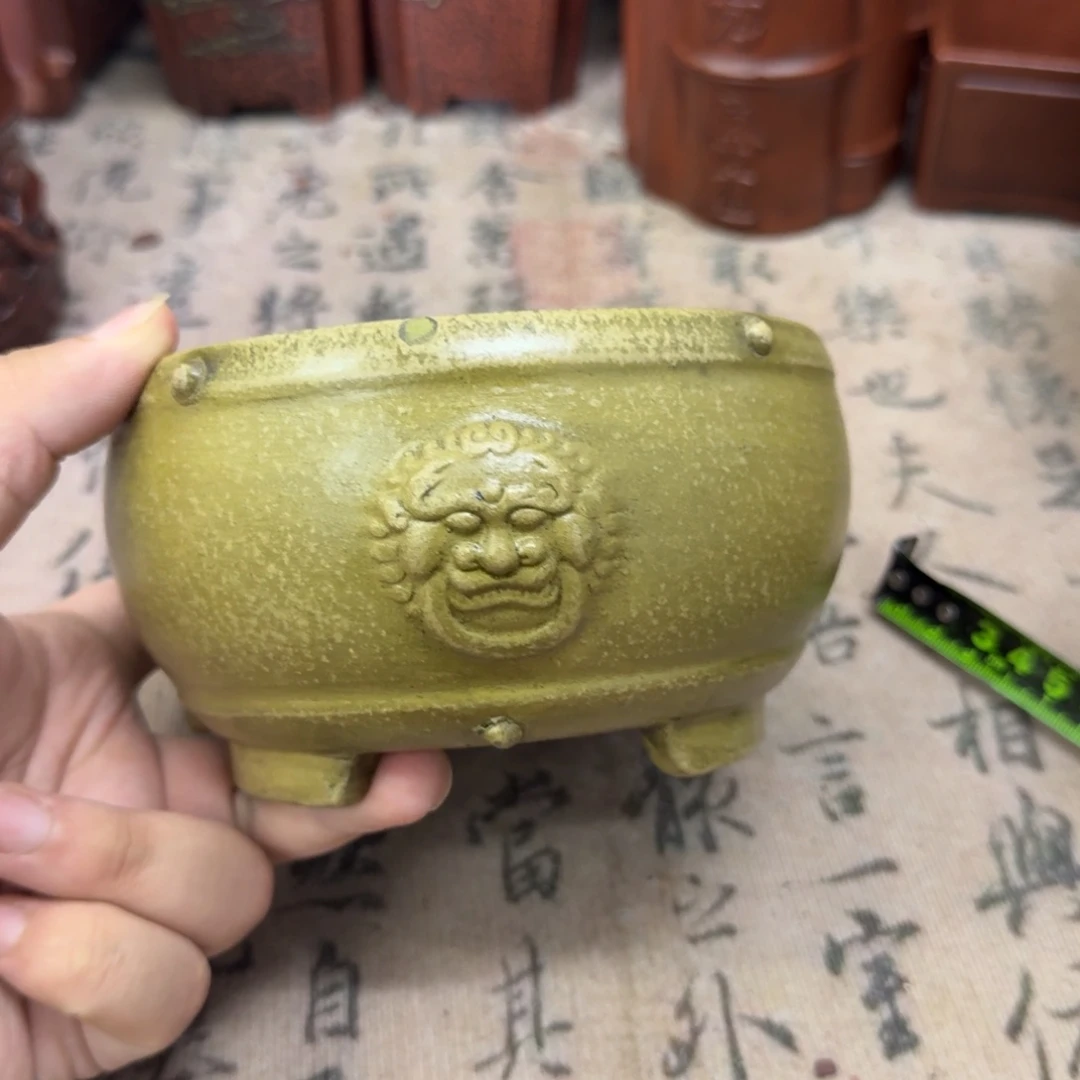 紫砂花盆12x6.5内经紫砂花盆