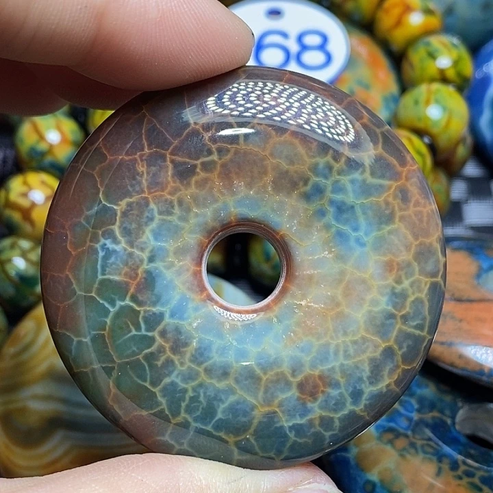 景***田玛瑙/玉髓合金颈饰