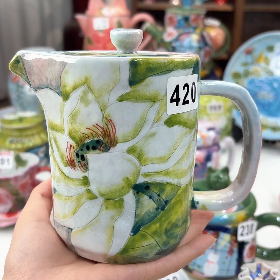 景德镇手绘高温釉下彩陶瓷茶具