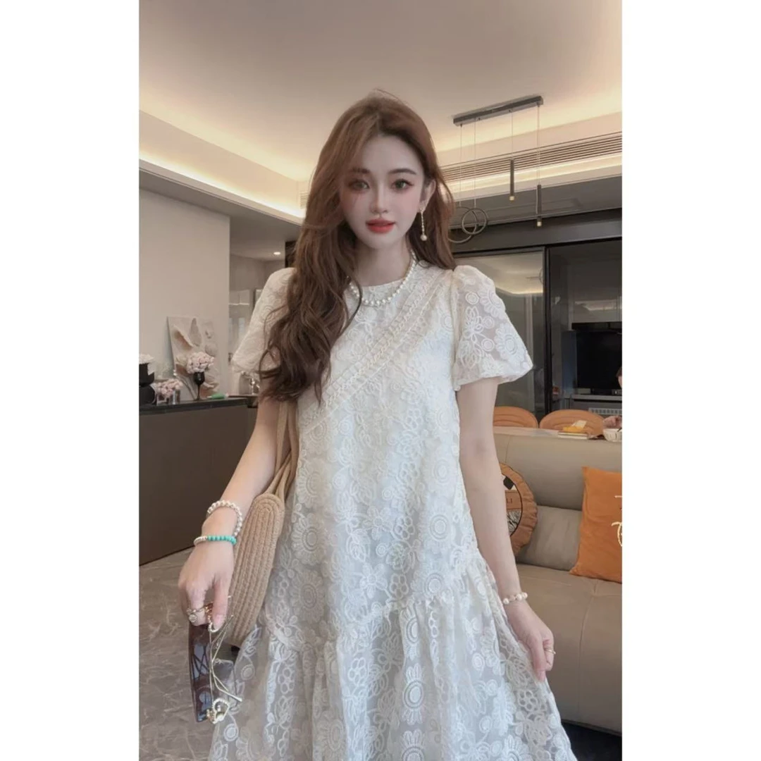 【半夏专属】2025时尚大牌夏季新款女装修身显瘦连衣裙8146