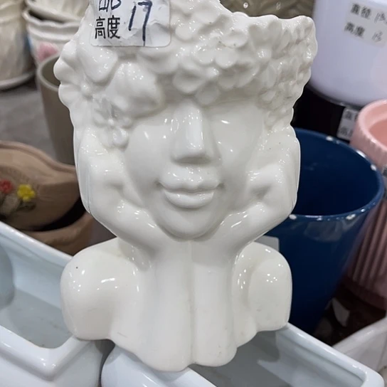 多肉绿植陶瓷花盆9.9包邮，有孔