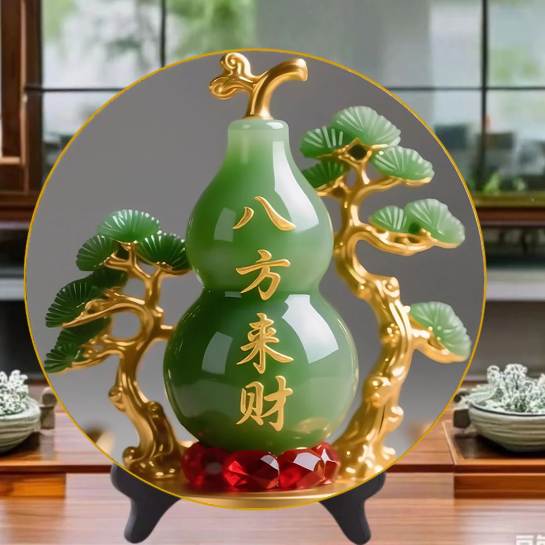 Q25八方来财财好寓意招财摆件家用旺宅转运桌面摆台居家玄关