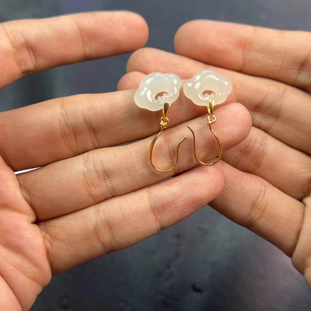 颈饰银S925镶嵌和田玉