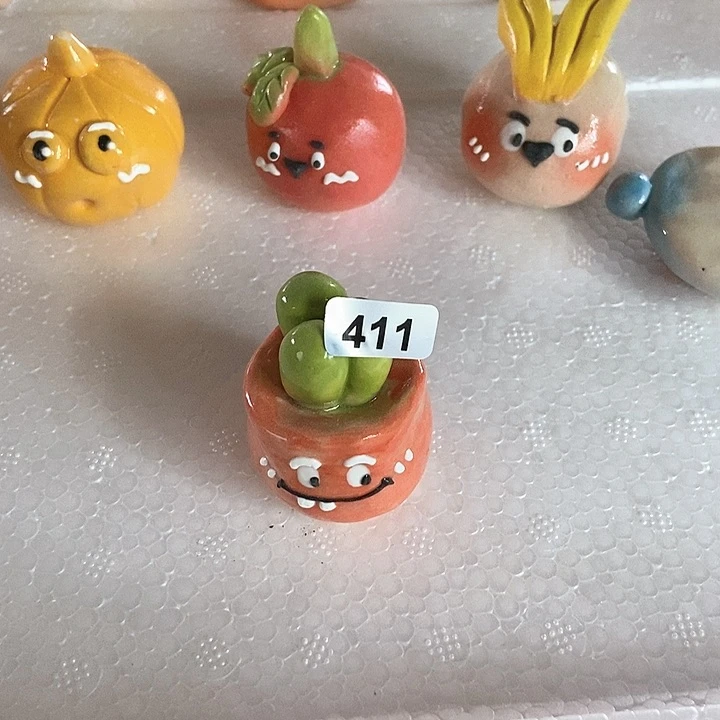 摆件直播间手工陶瓷摆件411